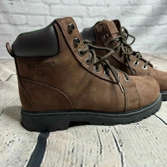 Wolverine Men’s Brown Leather 6” Work Boots size 7M - Picture 9 of 10